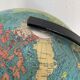 Globe vintage 1967 terrestre tripode Taride verre - 29 cm