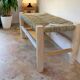 Bathroom and bedroom stool, handmade from wood.
