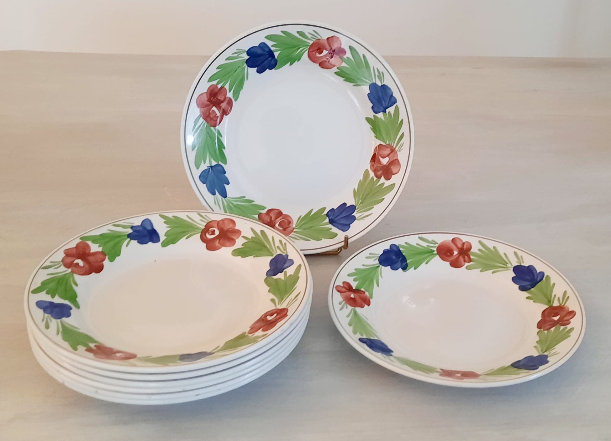 Plates moselle earthenware - niderviller