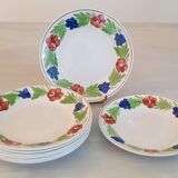 Plates moselle earthenware - niderviller