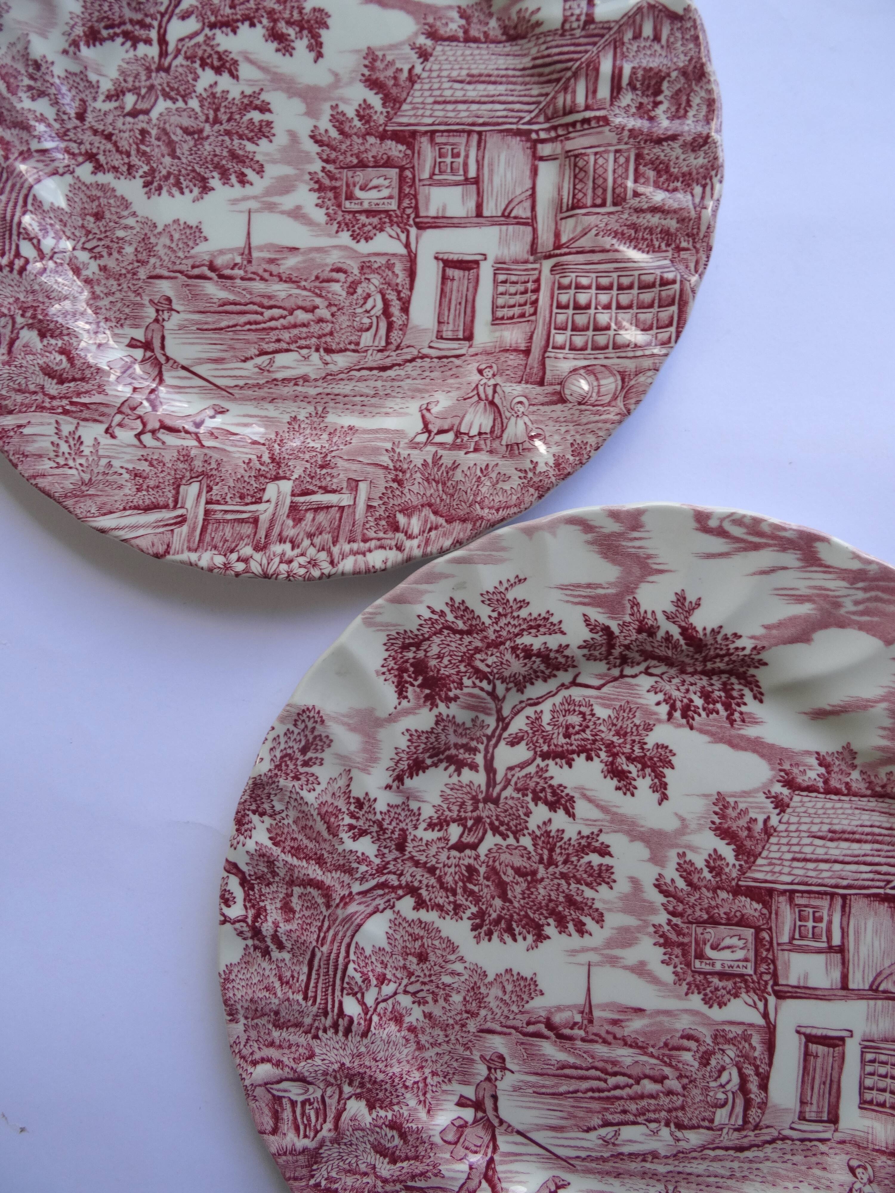 2 Myott The Hunter English plates
