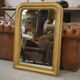Mercury mirror from the Louis Philippe period, gilded with gold leaf, 19th century.