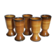 Five earthenware mazagrans from Saint-Amand vintages service"Meylan"