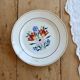 Vintage plate Céranord model Arlette – Polychrome floral earthenware
