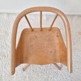 Fauteuil bois pour enfant Baumann, années 50