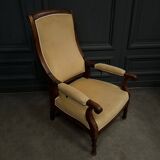 Voltaire armchair with 19th century mahogany system