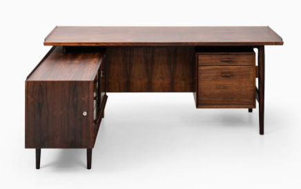 Executive desk in rosewood by Arne Vodder for Sibast Møbler