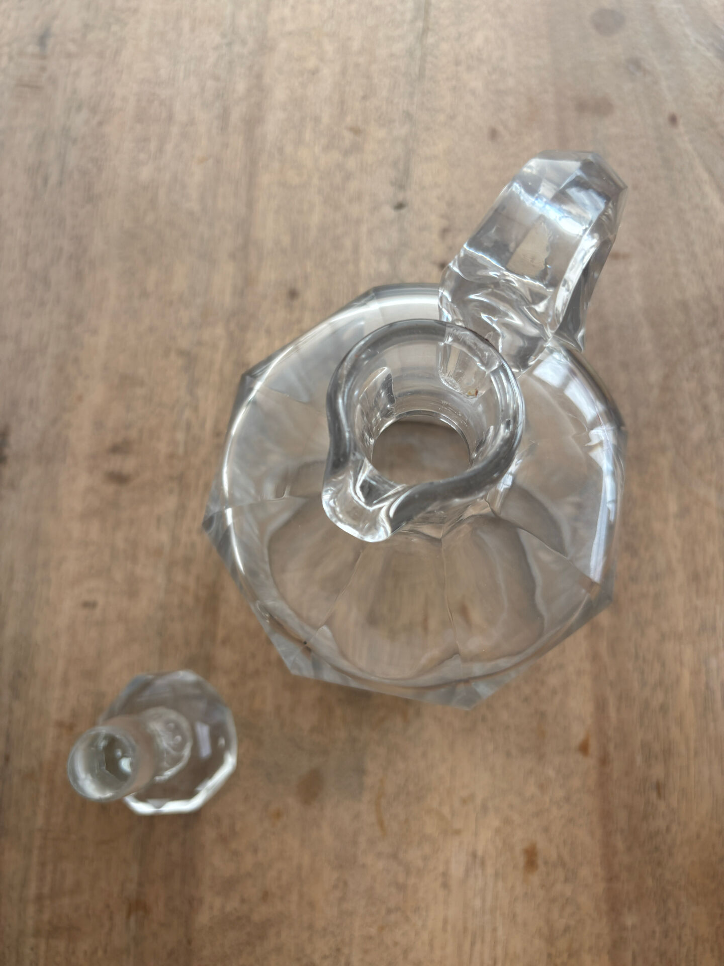 Antique Baccarat crystal whisky decanter, Malmaison - Circa 1900