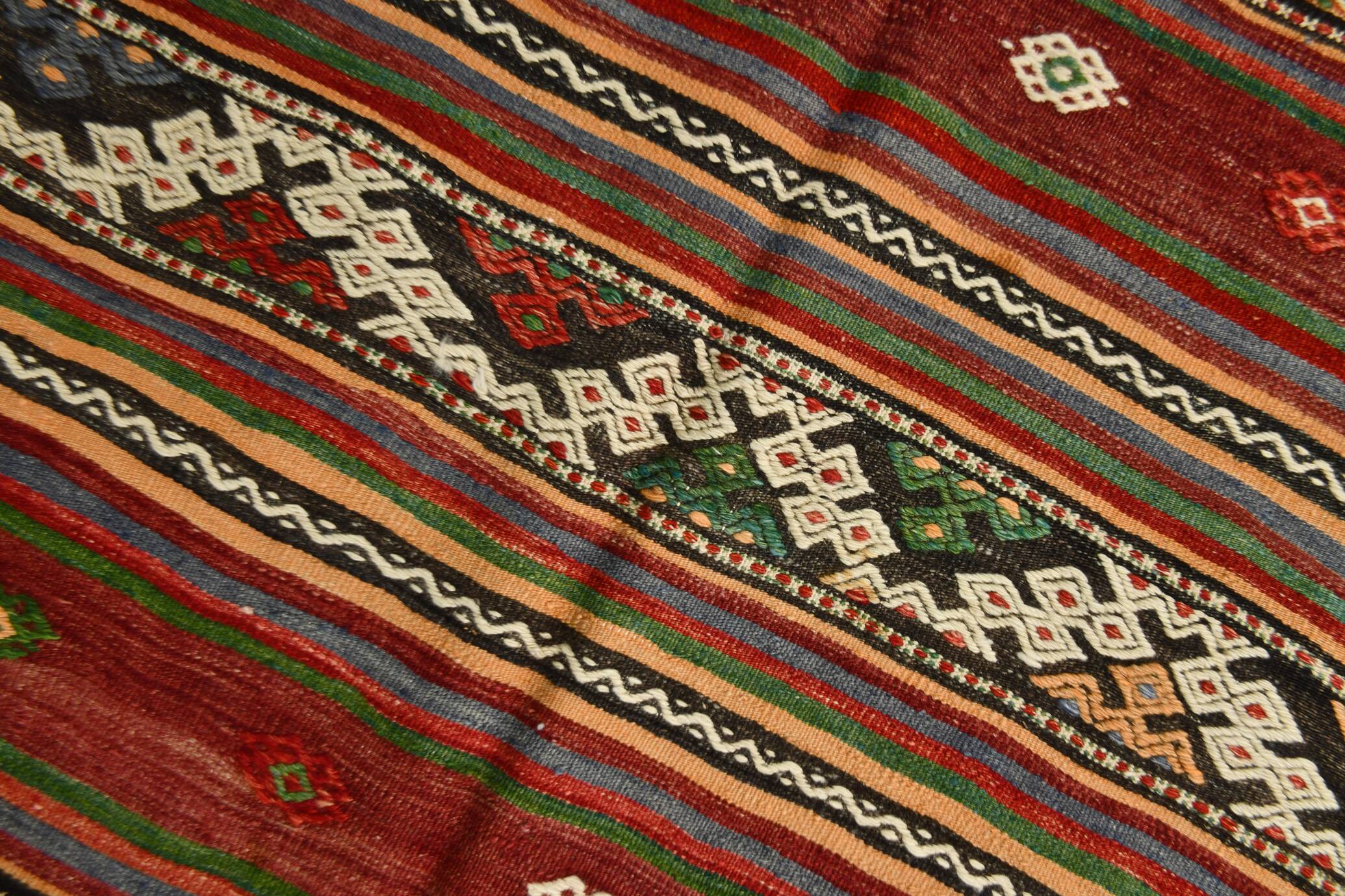 Tapis Oushak 6x10, tapis kilim antique, tapis de salon, 169x300