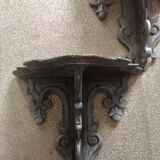 Pair of church shelves