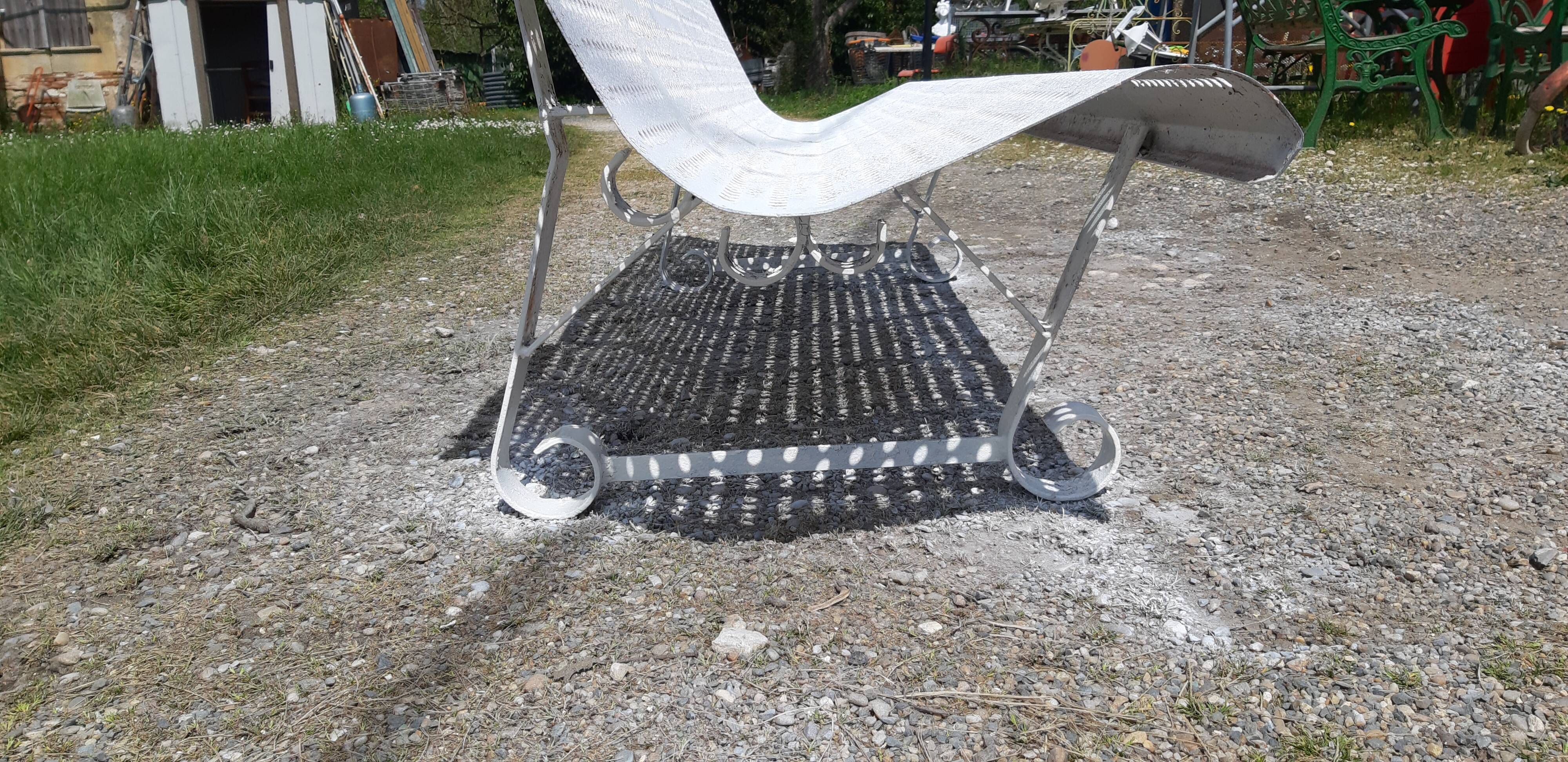 Wrought Iron Bench from the 50s by René Malaval