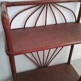 Rattan wall shelf