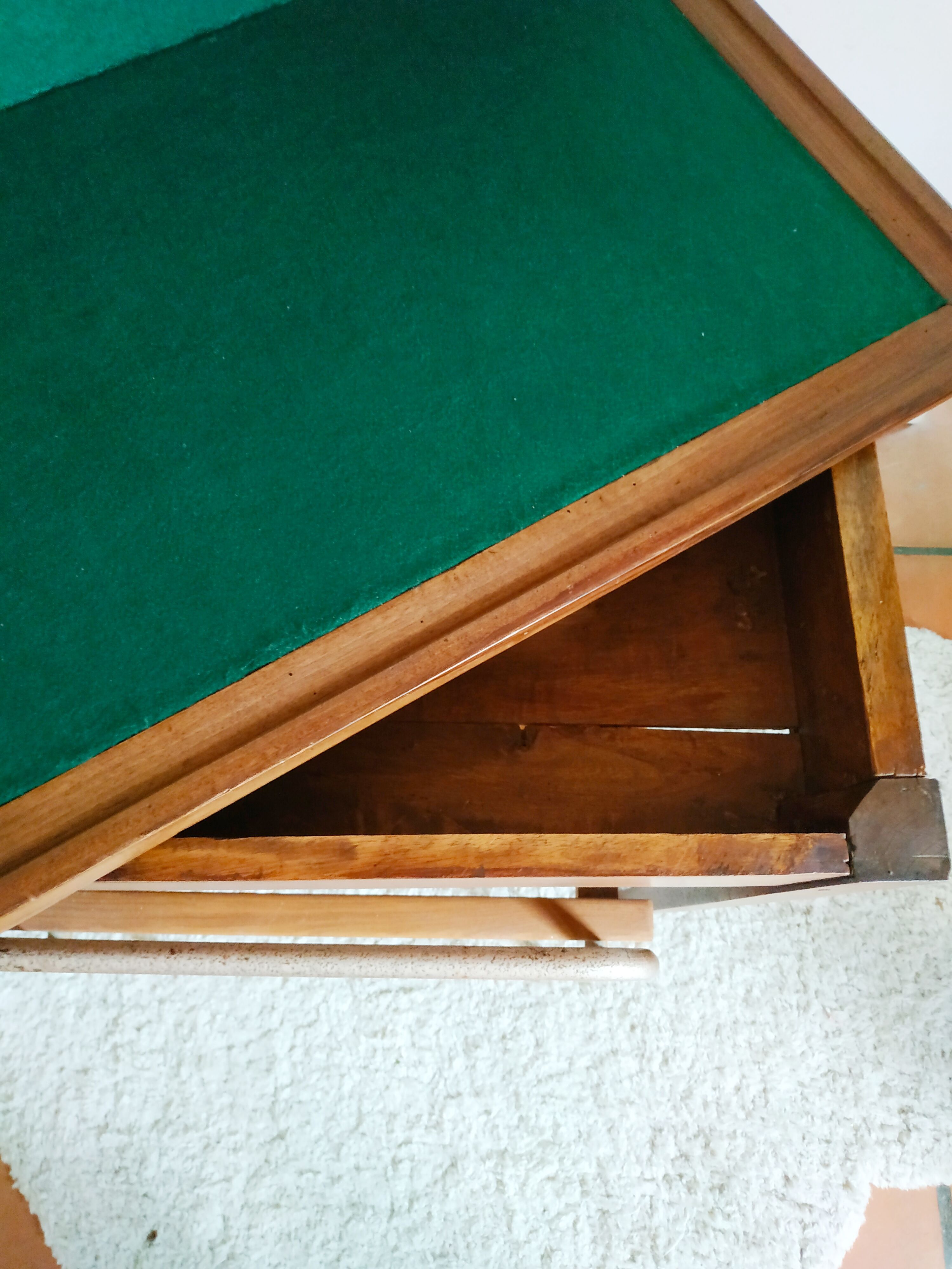 Old wooden play table