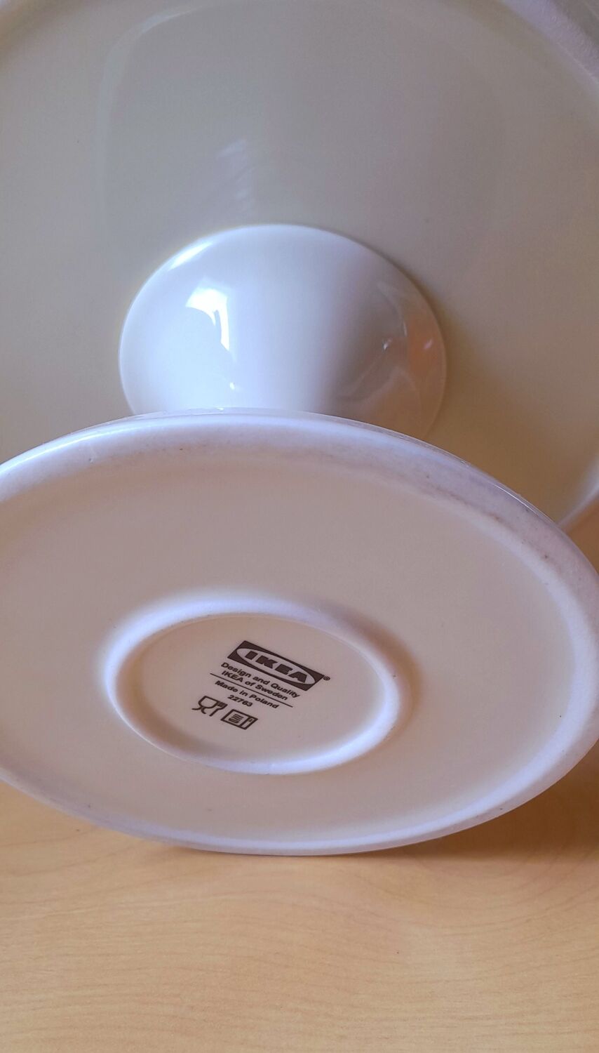 Plat à gâteaux en faïence