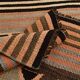 2x5 Salmon Brown Geometric Kilim Rug, 80x170Cm