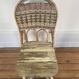 Old rattan chair