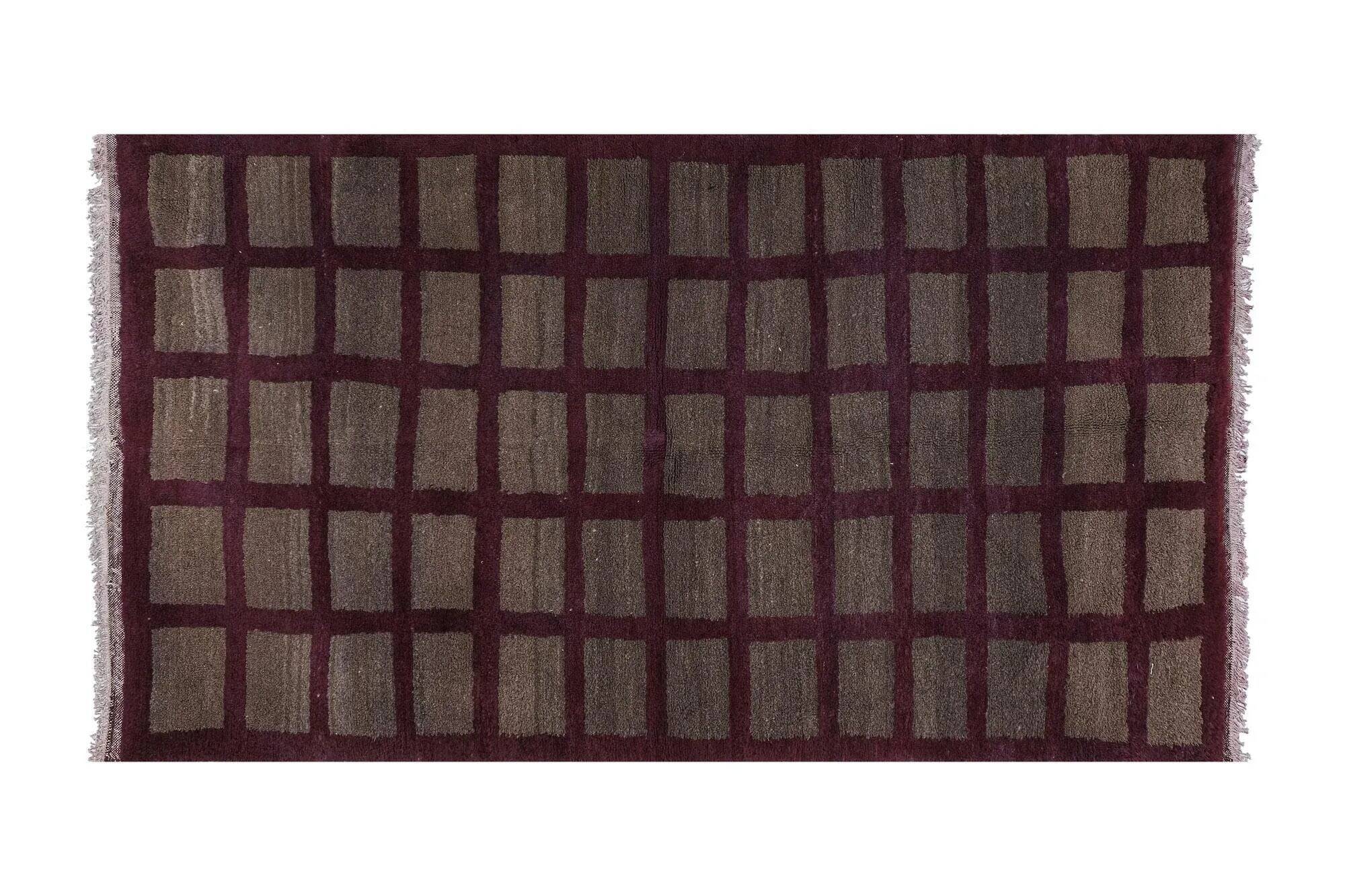 Vintage Turkish handmade rug 113x208 cm