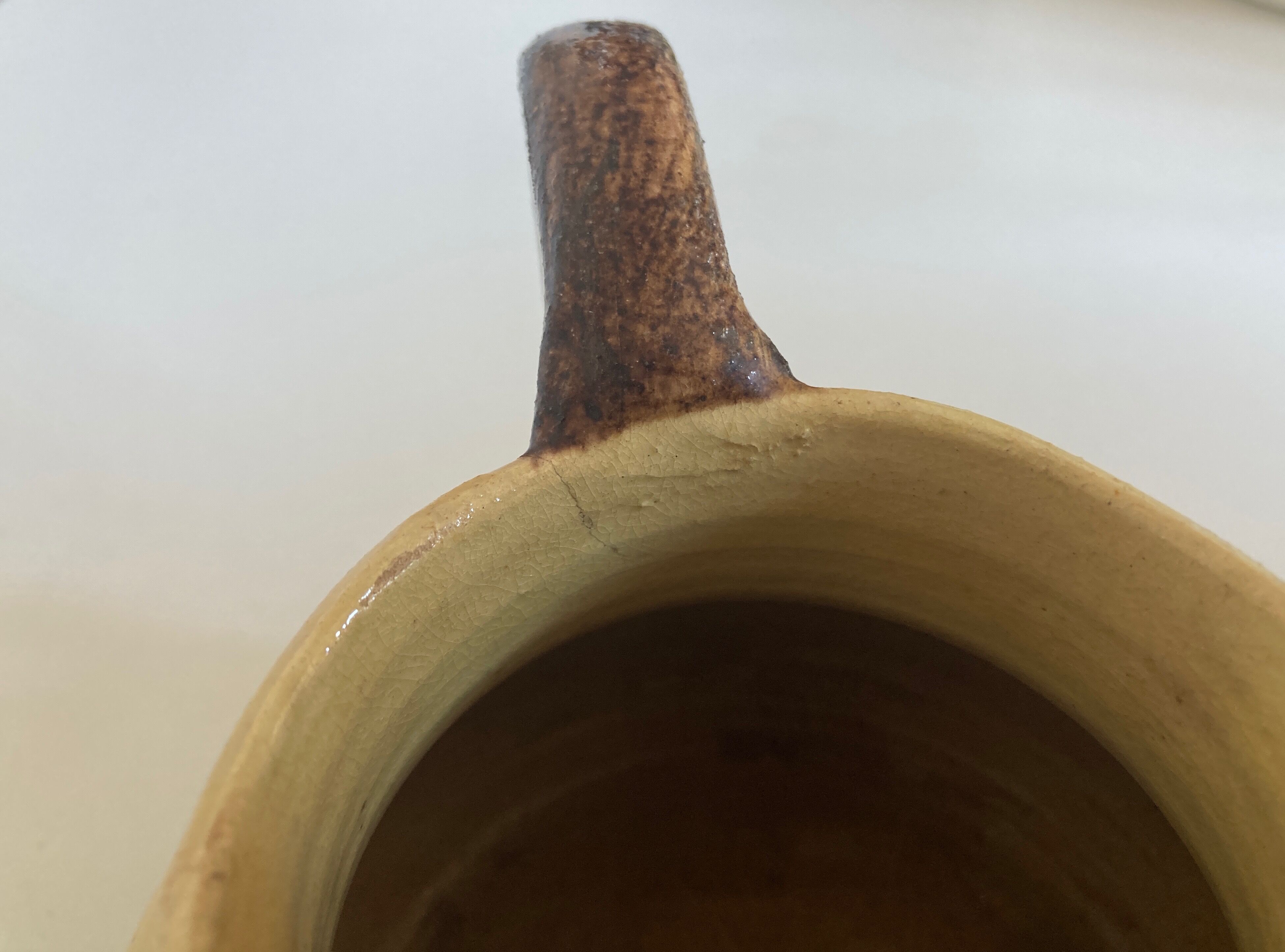 Pitcher vase glazed earth Etienne Noël Dieulefit 1950