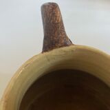 Pitcher vase glazed earth Etienne Noël Dieulefit 1950