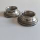 Pair of silver-plated metal candlesticks from Maison Barbier