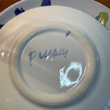 Hand-painted flower plates