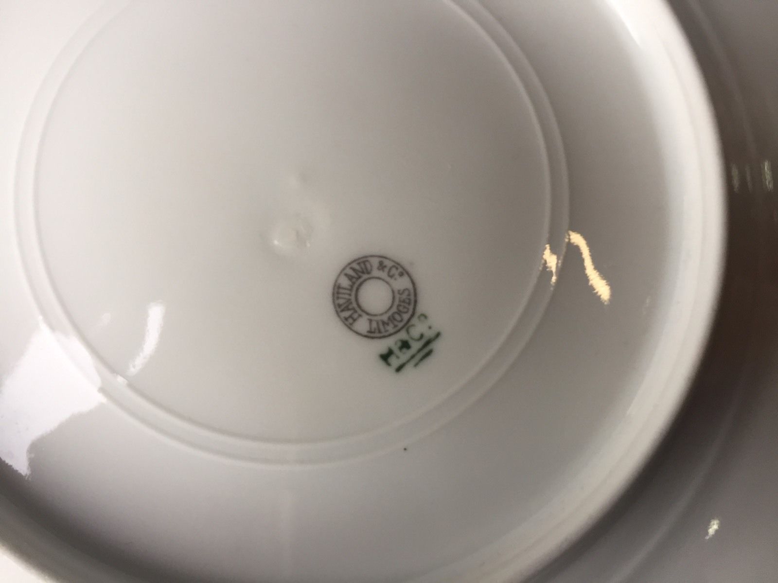 Service - dessert porcelain limoges Haviland H-c decoration flowers birds