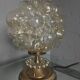 Vintage Helena Tynell Bubble Glass Lamp Brass Base Glashütte Limburg 1960