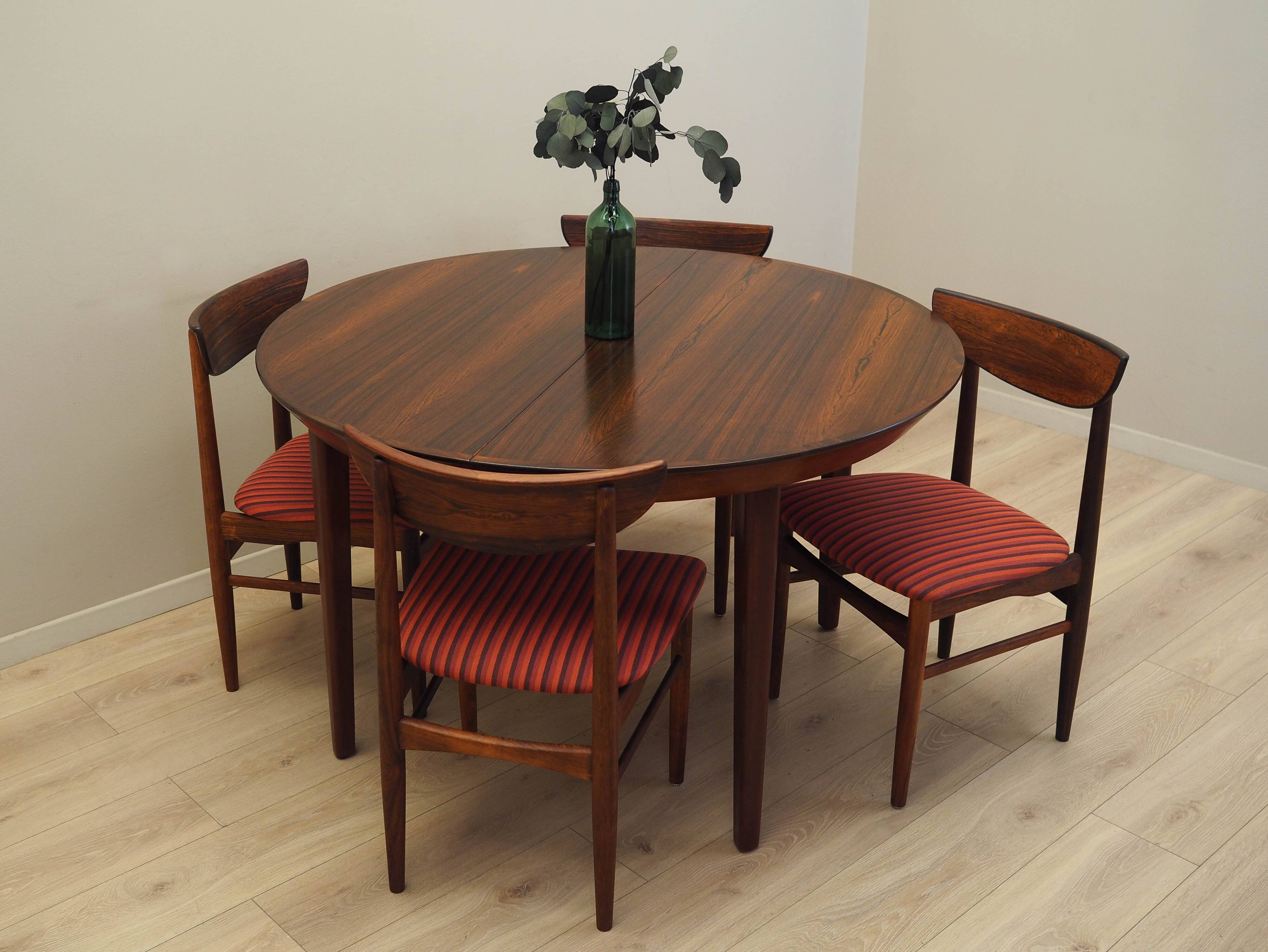 Set of six rosewood chairs, Danish design, 1970s, manufacturer: Skovby Møbe