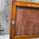 Old sports and leisure notice board, vintage