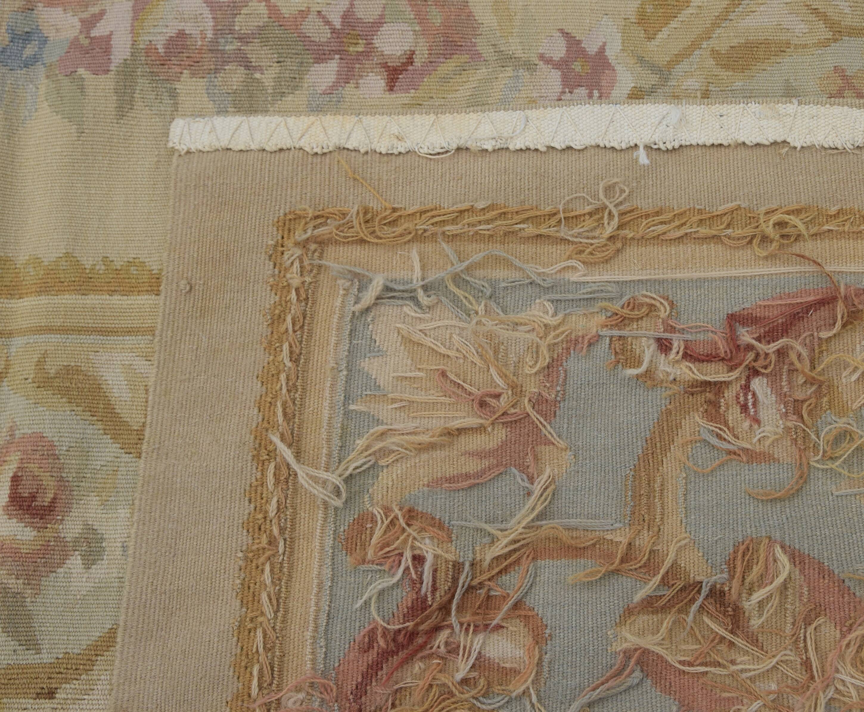 Tapis de style Aubusson fait main  : 315 x 240 cm"Galerie Sardje"