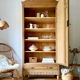Parisian art deco cabinet 1930 in raw wood