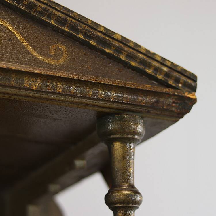 Armoire de mariée peinte d'art populaire, 1754