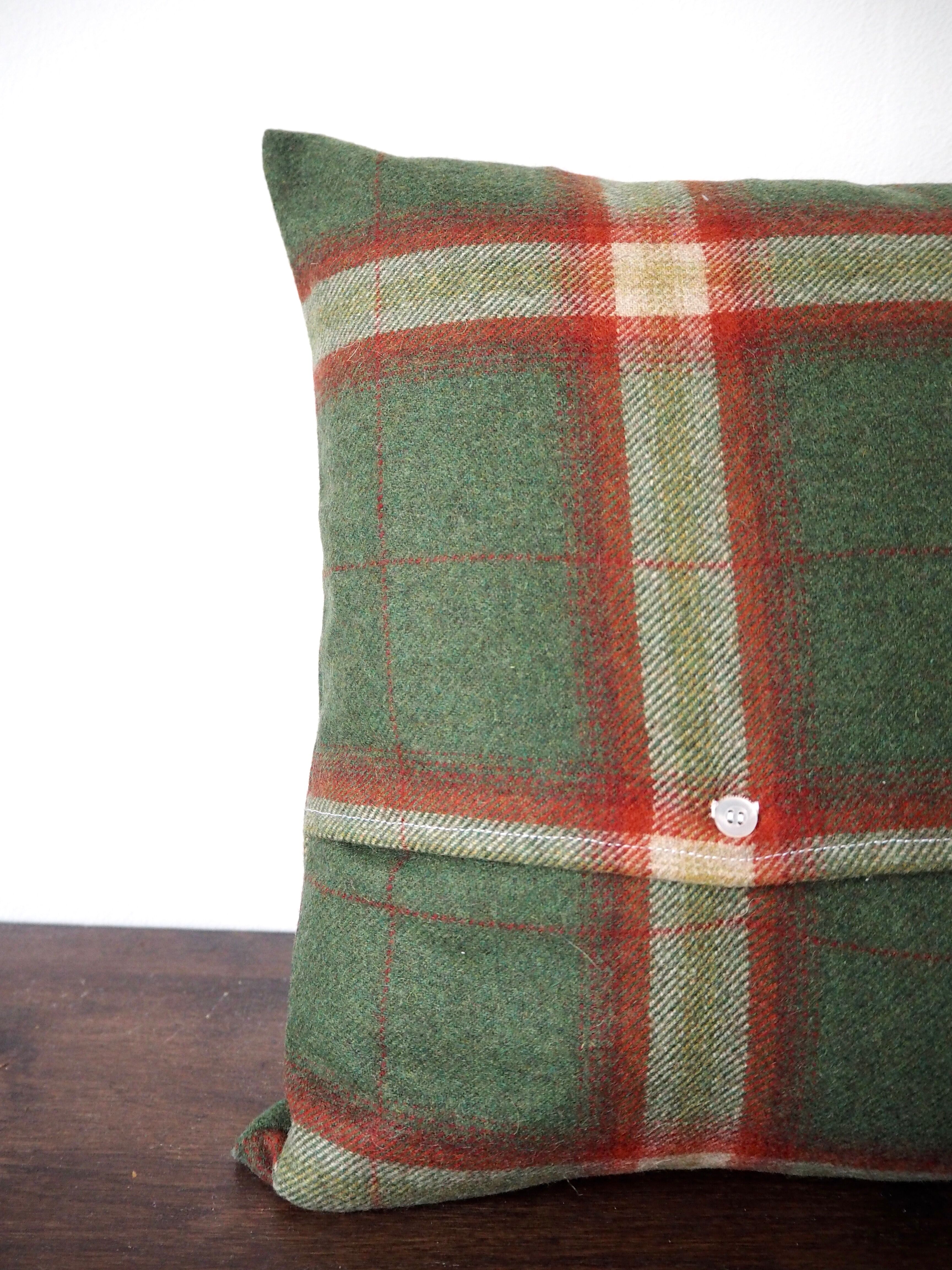 Tartan cushion cover