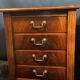 Pair of desk cabinets, mahogany filing boxes in English style.