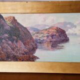 Oil on canvas orientalist landscape