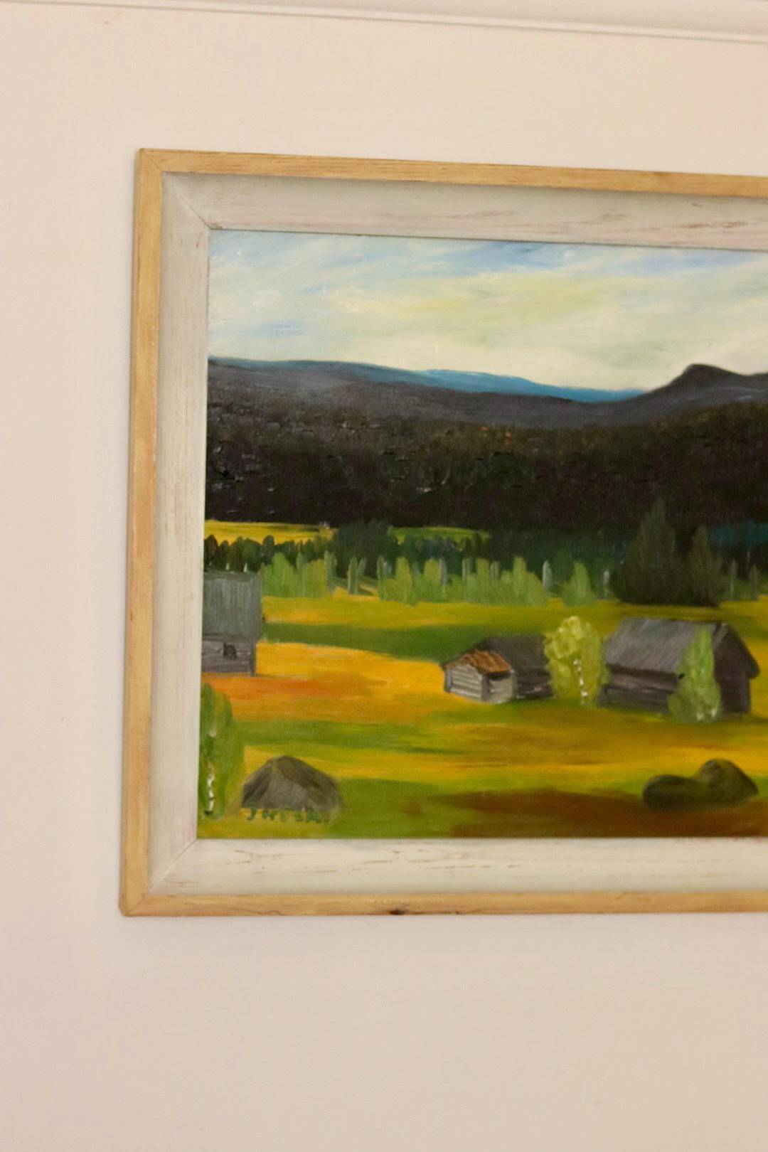Oil on panel "Fåbo, Sonfjället" by J. Hock