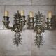 Paire d'appliques murales italiennes vintage