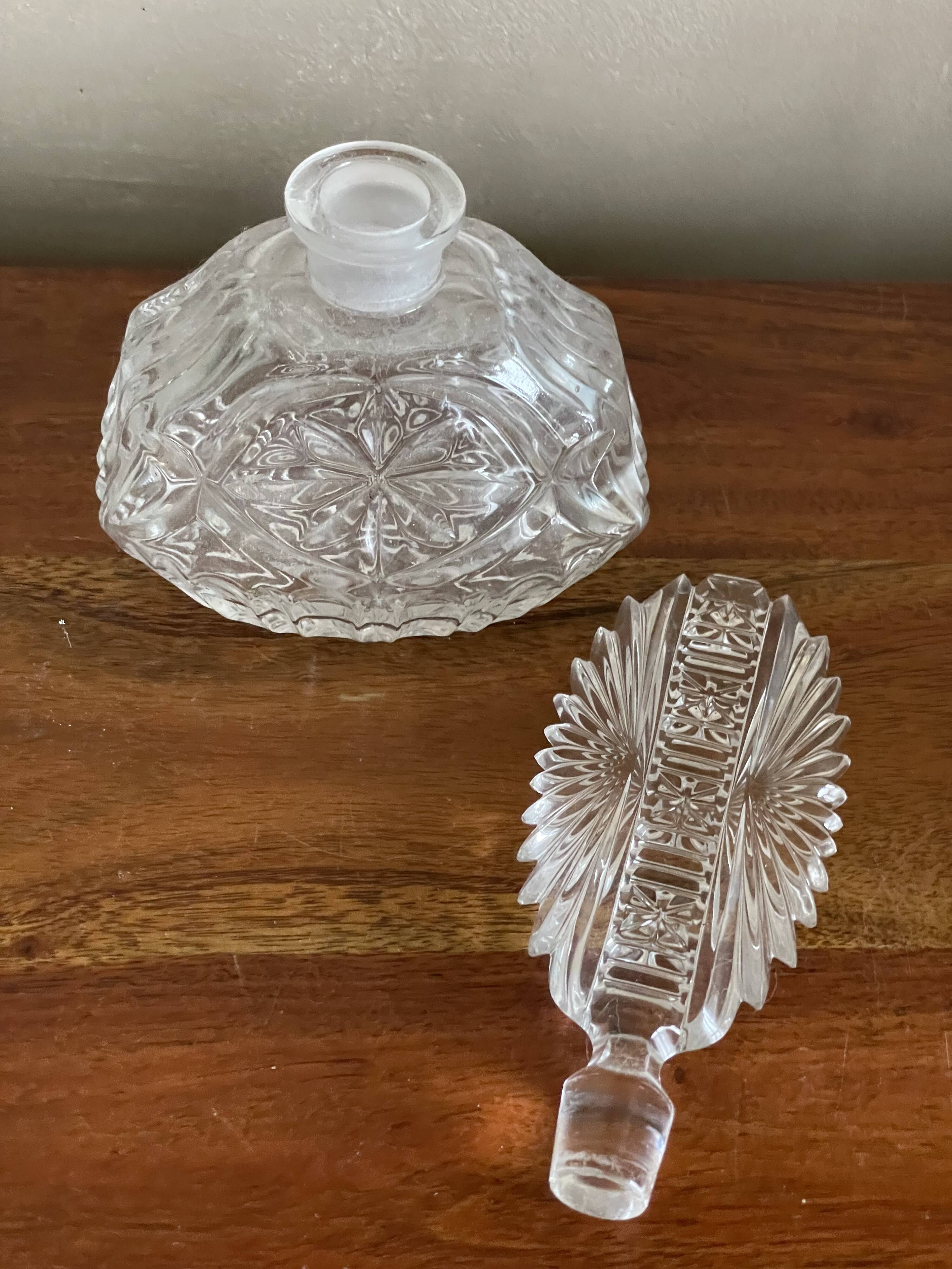 Cut glass carafe bottle