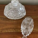 Flacon carafe en verre taillé