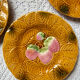 6 dessert plates barbotine Salins-les-Bains