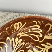 Glazed terracotta salad bowl