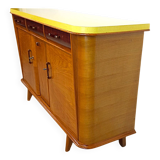 Vintage French sideboard — 1950s/60s — Yellow Formica