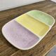 Dish from the Gien earthenware factory with 3 compartments