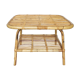 Rattan and bamboo coffee table 60s