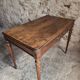 French antique writing desk in walnut, Louis XVI style, late 19th century, circa 1880–1900.