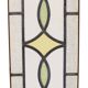 Art Deco Geometric Stained Glass Window 85x24cm