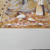 Les champs - hand-signed numbered lithograph - max savy - 48/100