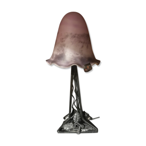 Lampe art deco pâte