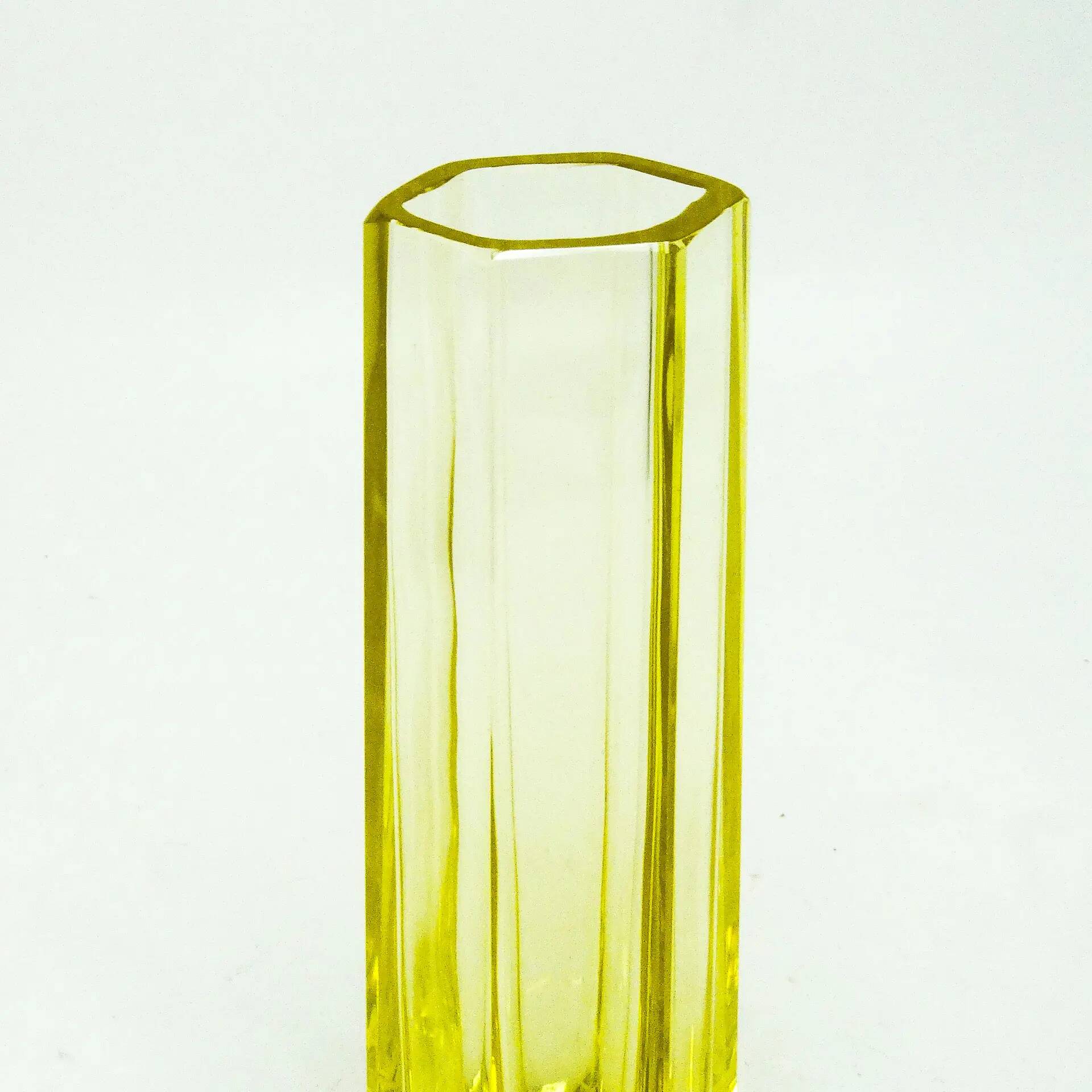 Art Deco vase, crystal, Moser, Czechoslovakia, 1930s