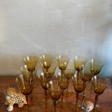 Series of blown glass stemware
